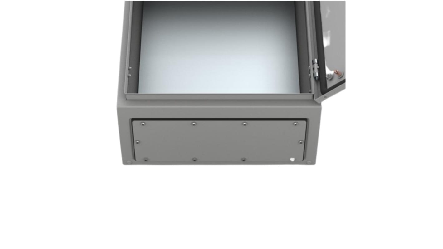 AF04R5 nVent HOFFMAN AF Series RAL 7035 Mild Steel Gland Plate, 542mm