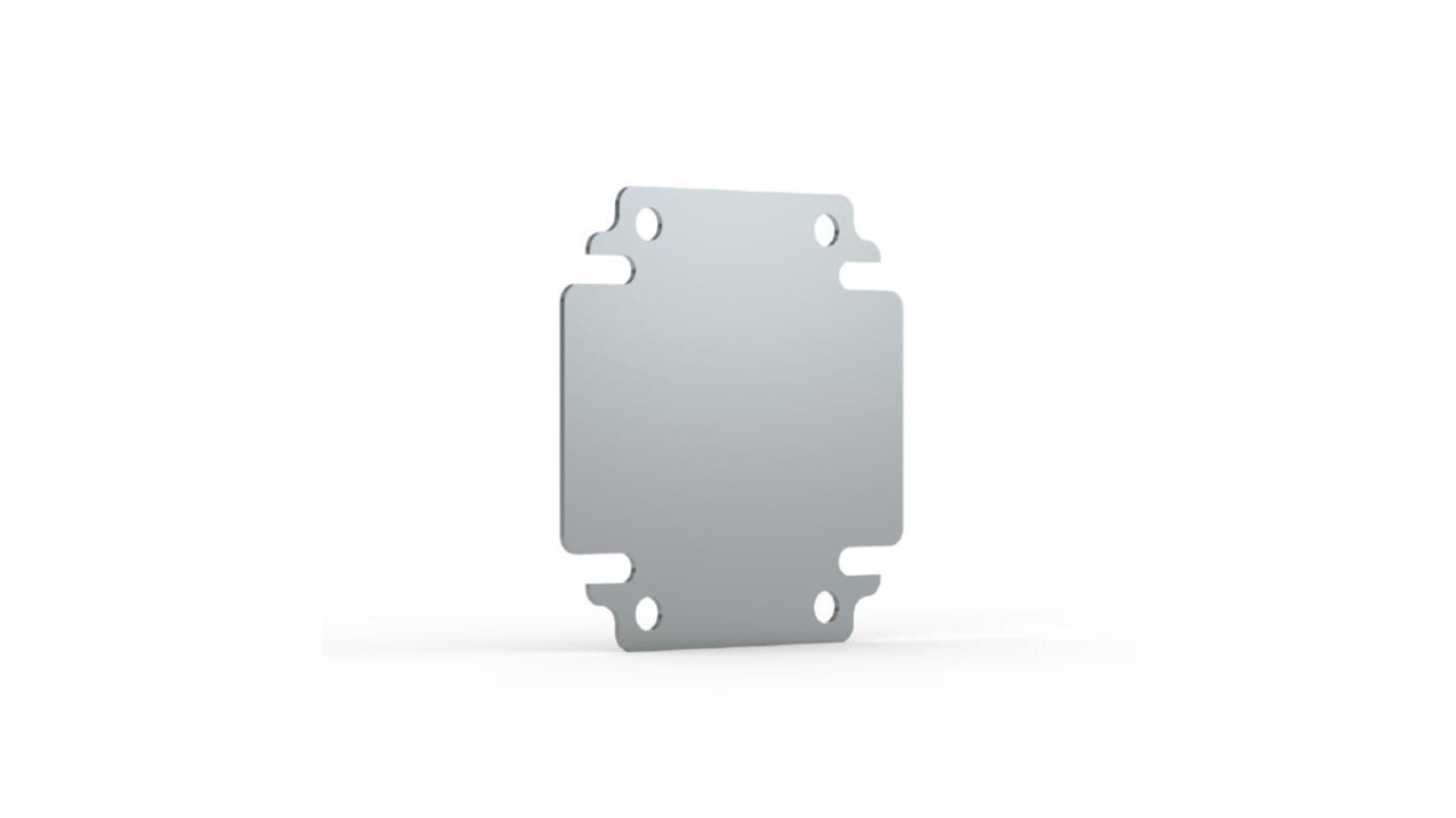 nVent HOFFMAN BMP Series Galvanised Steel Mounting Plate, 500mm W, 300mm L for Use with Enclosures