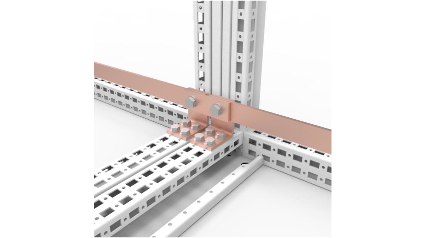 nVent HOFFMAN ECK Series Copper Earthing Strap for Use with Enclosures, 40 x 10mm