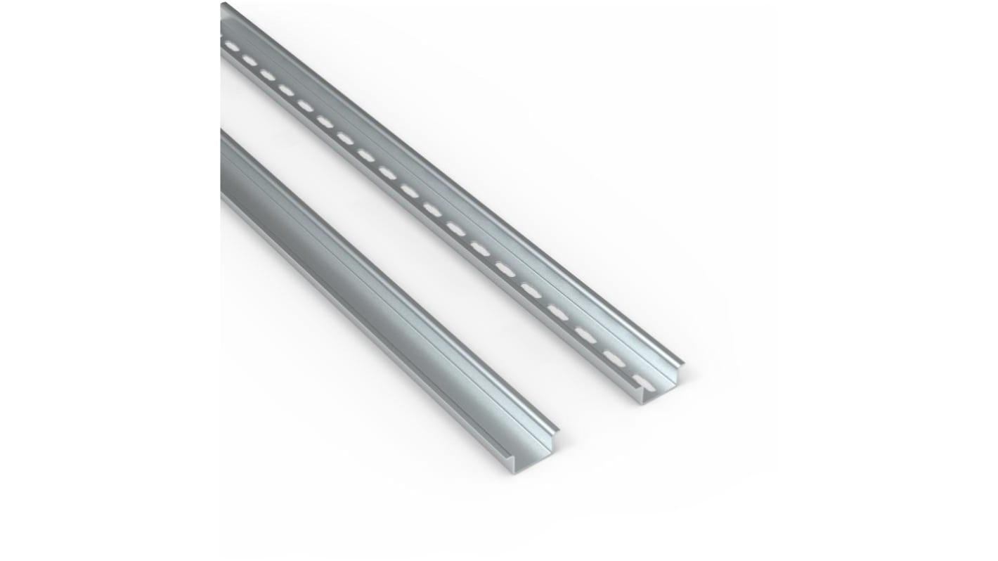 nVent HOFFMAN Galvanised Steel DIN Rail, 2m x 15mm