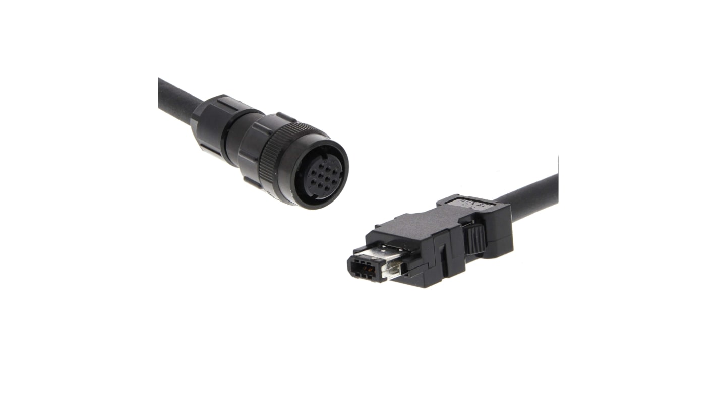 Omron 1S Series Encoder Cable for Use with Servo Motor, 1.5m Length, 400 → 15000 W, 230 → 400 V