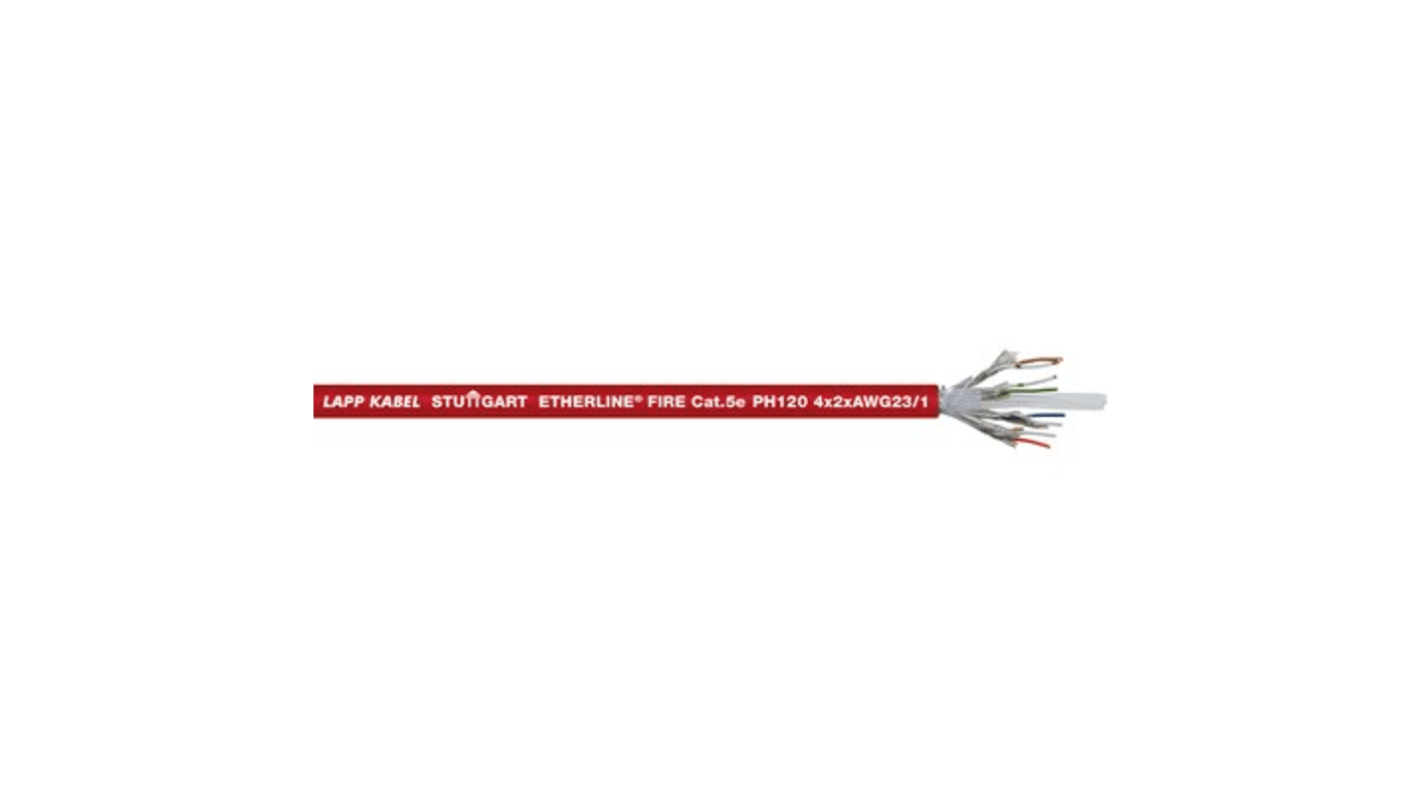 2170905 Lapp Cat5e Cable, Tinned Copper Braid, Green, 100m RS