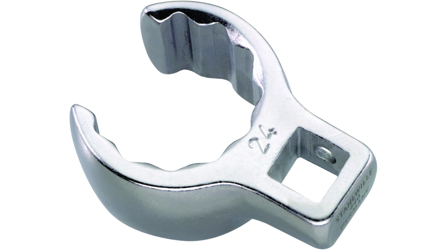 STAHLWILLE 440 Series Crow Ring Crow Ring Spanner, Spanner size 27mm L.59mm, 20 x 21.4mm Insert, Chrome Plated Finish