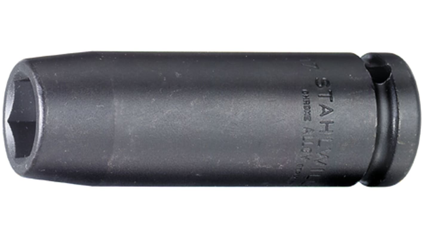 STAHLWILLE 16mm, 1/2 in Drive Impact Socket Square, 85 mm length