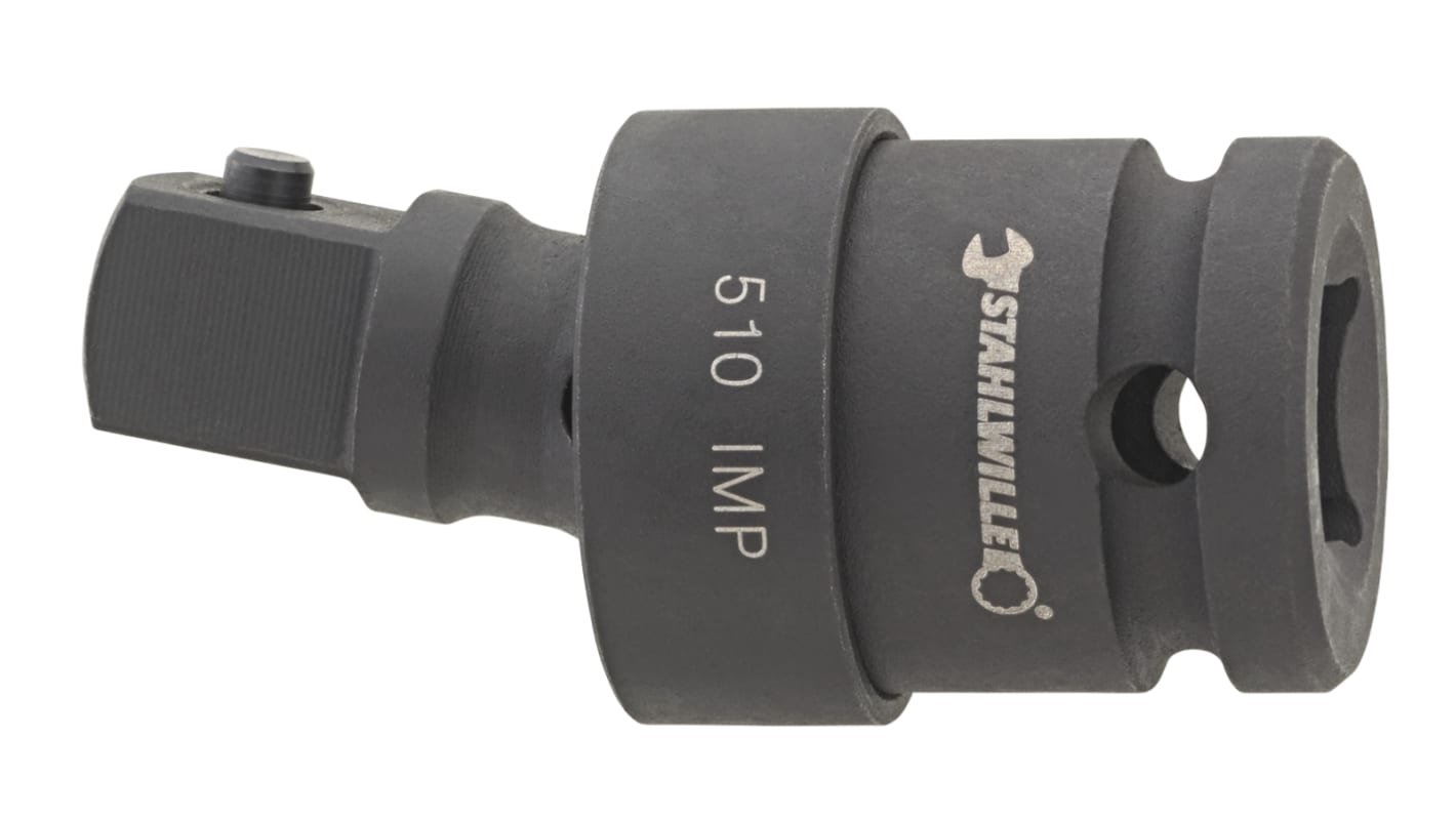 STAHLWILLE 510 IMP Series Round Universal Joint, 69 mm, 1/2in Insert, Gunmetal Finish