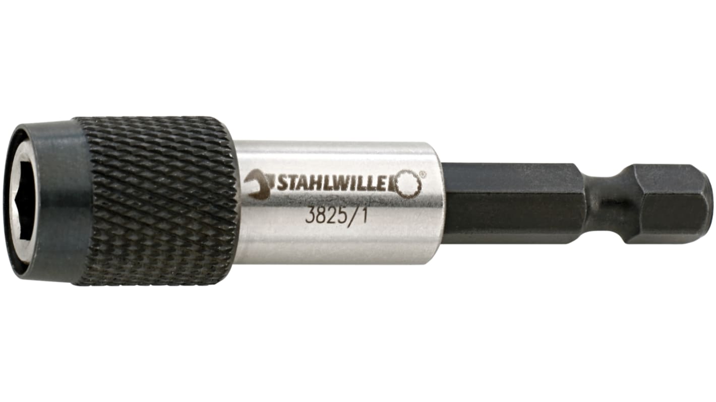 STAHLWILLE Round Bit Holder, 62 mm Tip, 1/4 in Drive, Hex Drive, 62 mm Overall