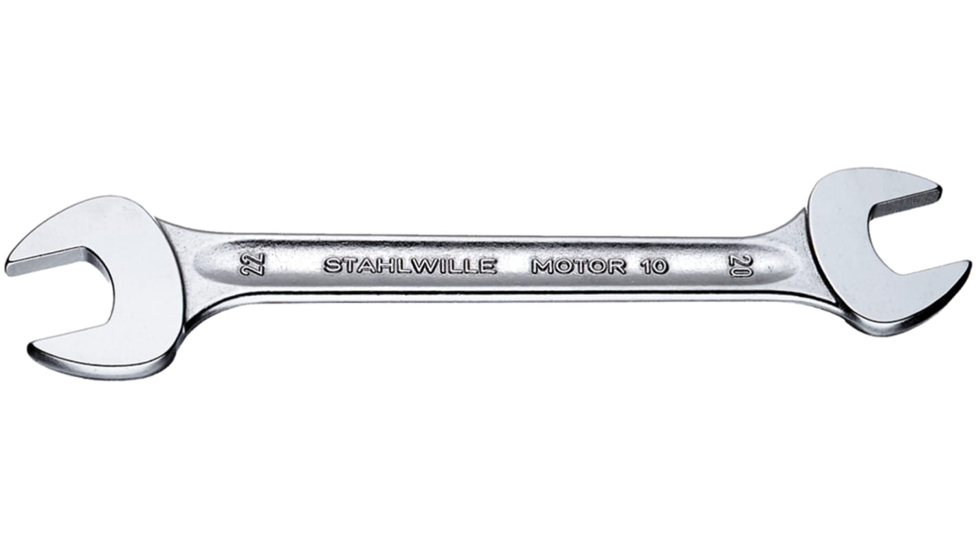 STAHLWILLE 10 Series Double Ended Open Spanner, 11 x 13mm, Metric, Height Safe, 170 mm Overall, VDE/1000V