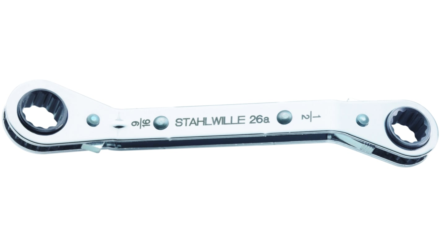 STAHLWILLE 26A Series Ratchet Ring Spanner, 10mm, Imperial, 205 mm Overall, VDE/1000V