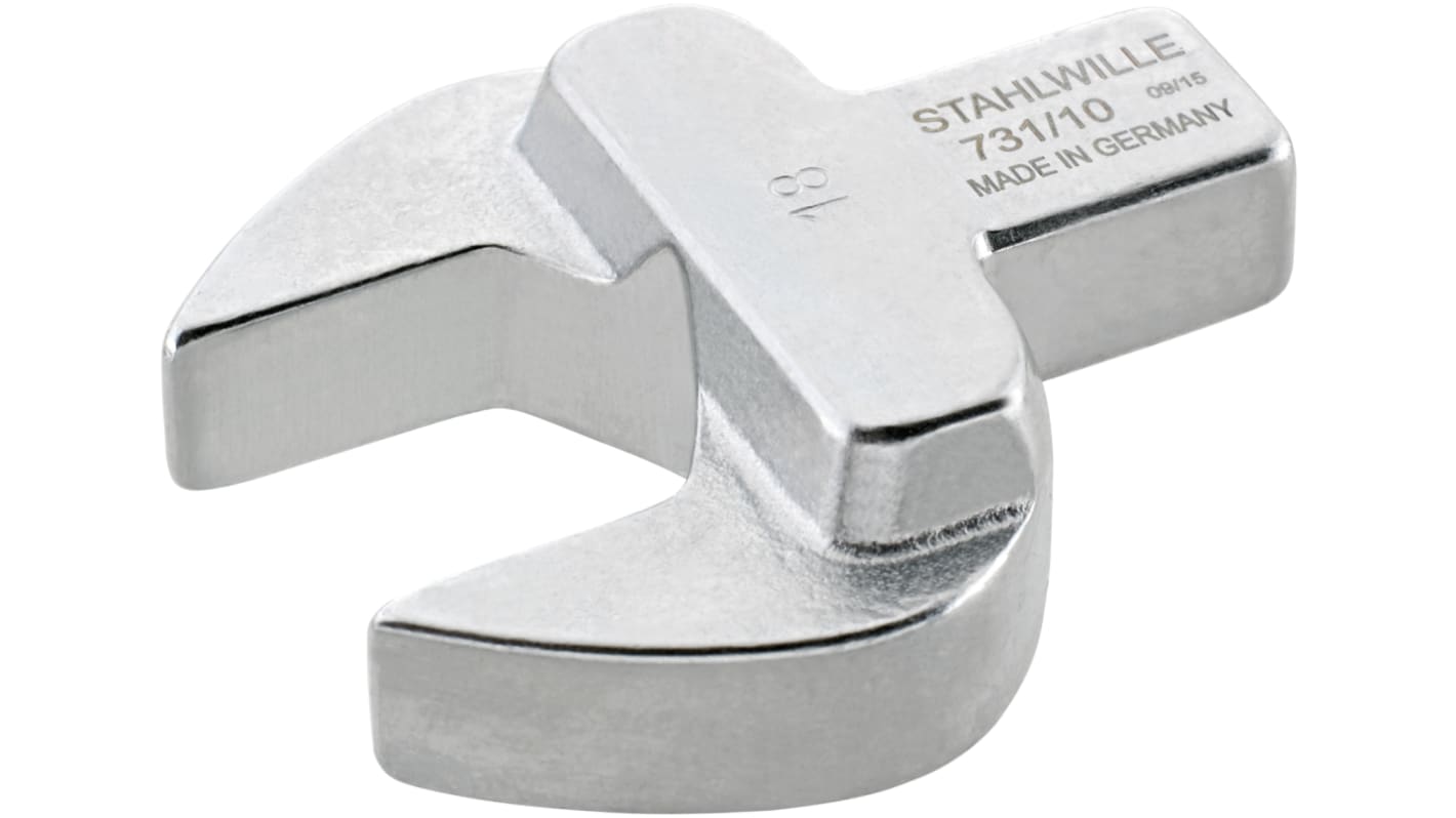 STAHLWILLE 731/10 Series Open Ended Insert Insertion Wrench, 23 mm, 9 x 12mm Insert, Chrome Plated Finish