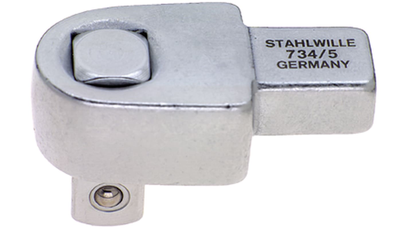 STAHLWILLE 734 Series Round Square Drive Insert Tool, 20 mm, 9 x 12mm Insert, Chrome Plated Finish