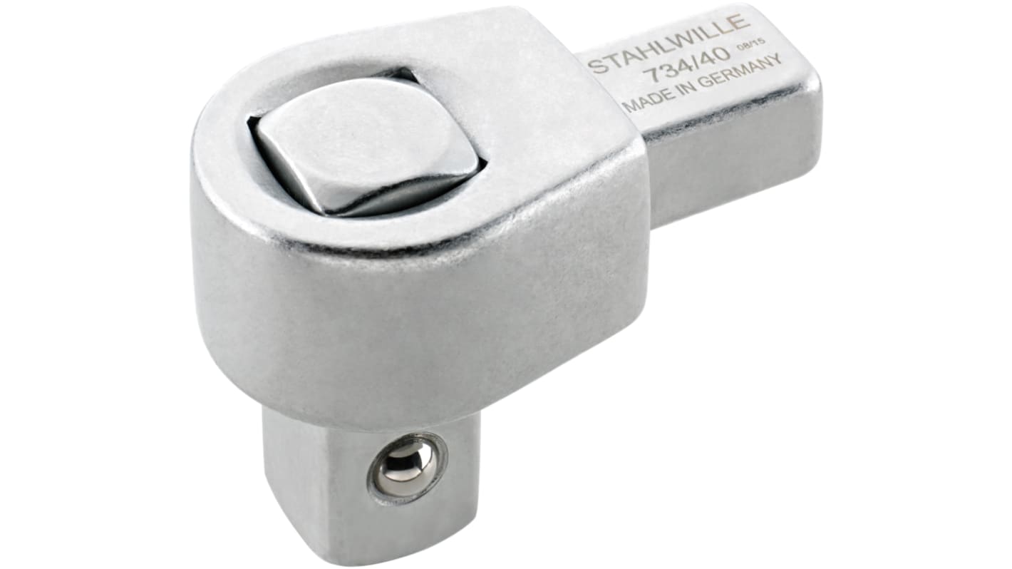 STAHLWILLE 734 Series Round Square Drive Insert Tool, 31 mm, 14 x 18mm Insert, Chrome Plated Finish