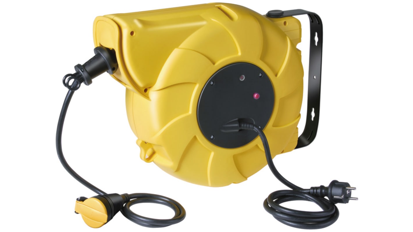 brennenstuhl 20m 4 Socket Type E - French Extension Reel, 230 V, IP44