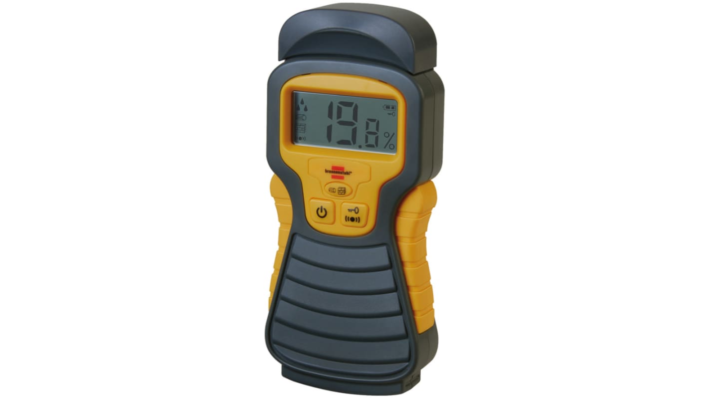 brennenstuhl 1298680010 Moisture Meter, 50% Max, LCD Display, Battery-Powered