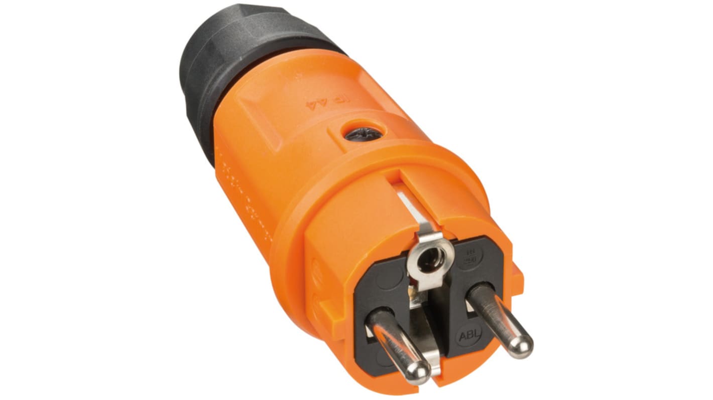 Clavija y base brennenstuhl de color Naranja, para Francia, 250 V, 16A, Montaje de Cable