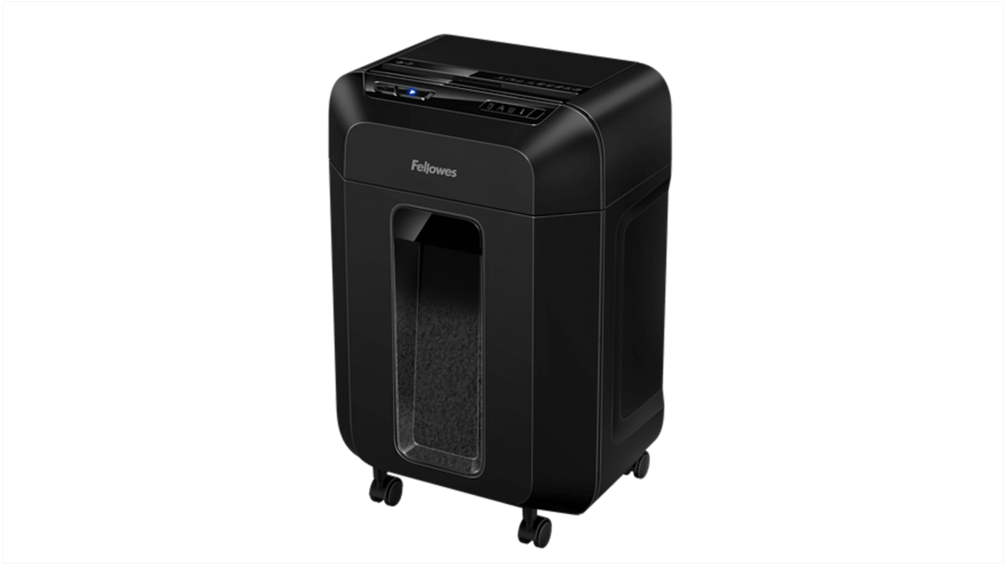 Fellowes AutoMax 80M 17L Mini Cut Shredder Credit Cards and Paper Clips with the Manual Insertion Slot, Shreds Staples