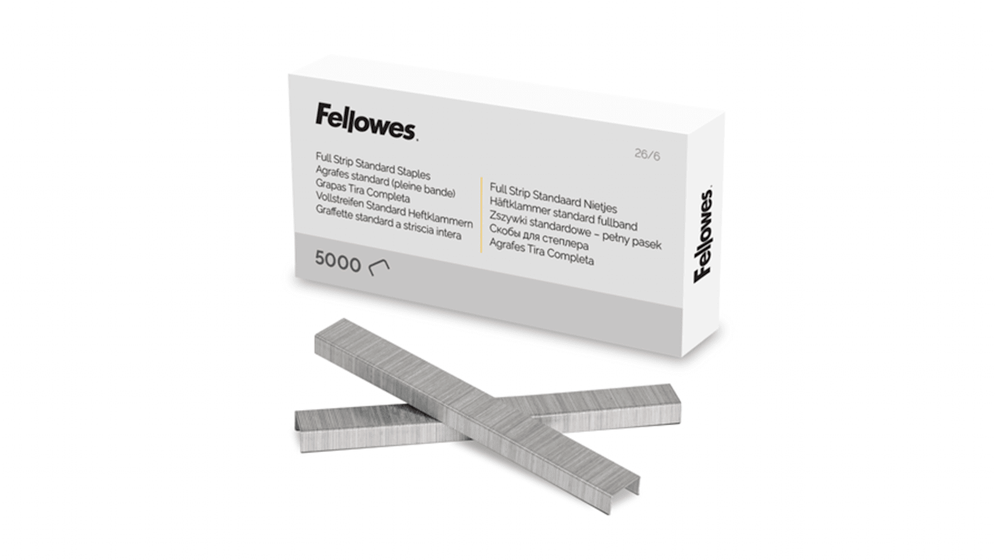 Fellowes Hæfteklamme, 5117501, 26/6mm