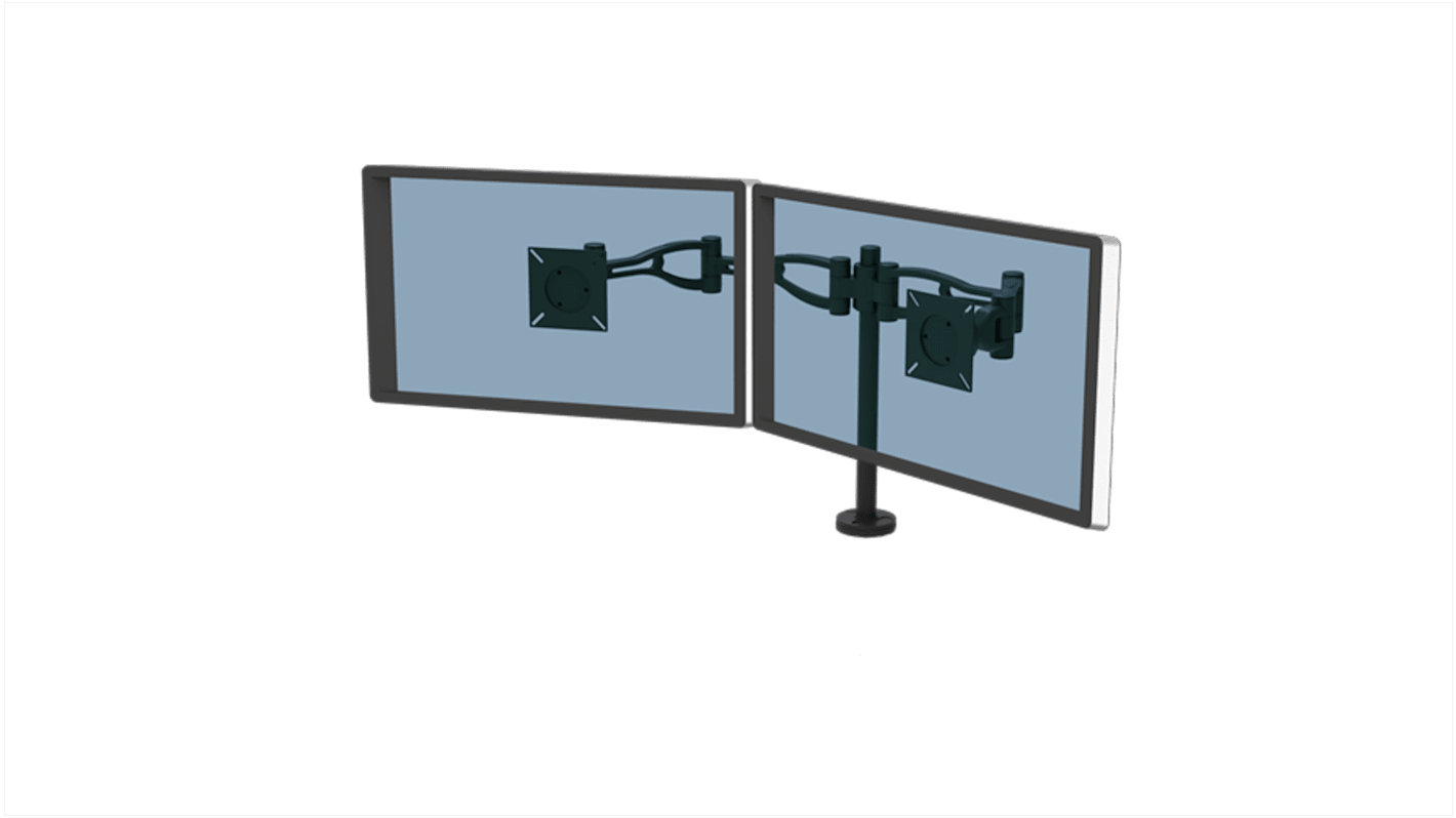 Fellowes Monitorarm Schreibtisch, 75 x 75 mm, 100 x 100 mm VESA, 26Zoll Max. Bildschirmgröße