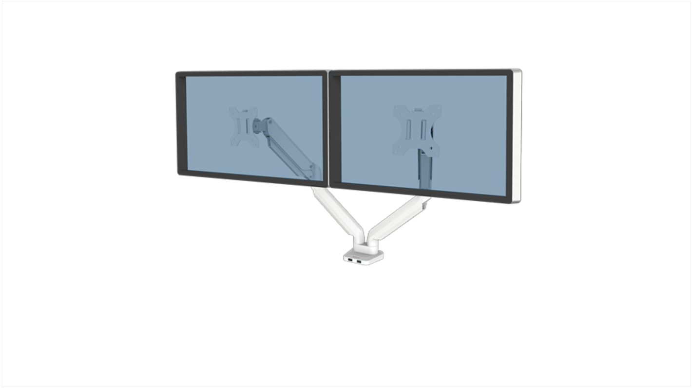 Fellowes Desk Mounting Monitor Arm for 2 x Screen, 32in Screen Size