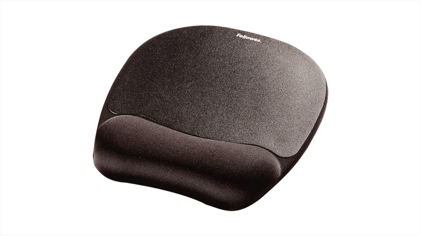 Fellowes Black Memory Foam Mouse Pad 2.54 x 20.16 x 23.50cm 25.4mm Height