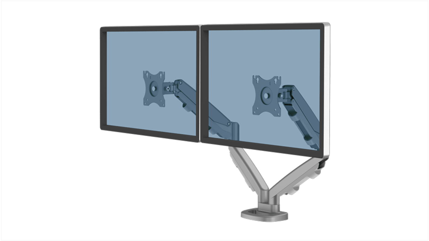 Fellowes Desk Mounting Monitor Arm for 2 x Screen, 39in Screen Size