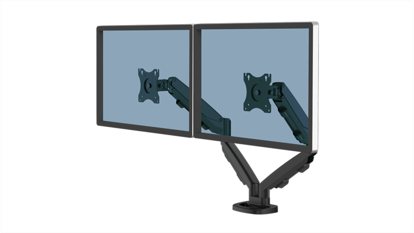 Fellowes Desk Mounting Monitor Arm for 2 x Screen, 39in Screen Size