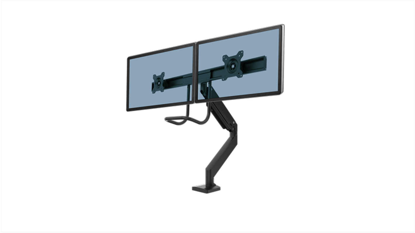 Fellowes Desk Mounting Monitor Arm for 2 x Screen, 32in Screen Size