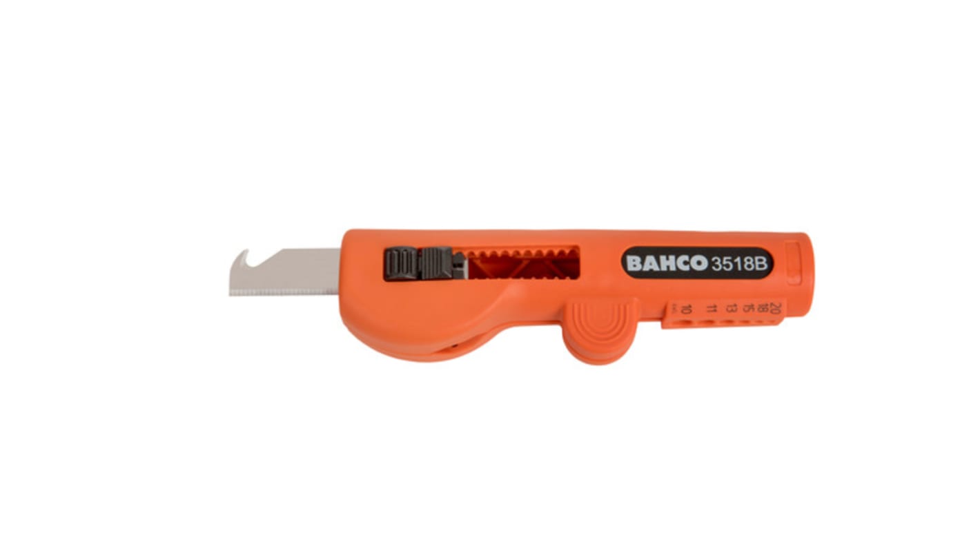 Bahco Cable Knife, 125 mm Overall, 50 mm Blade, Plastic Handle