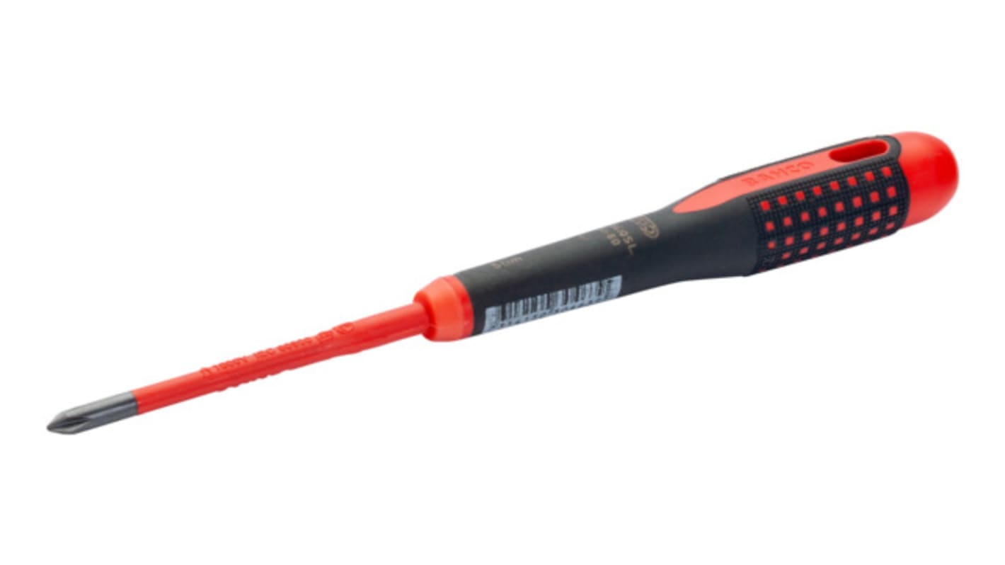 Bahco Phillips Insulated Screwdriver, PH1-PH2 Tip, VDE/1000V