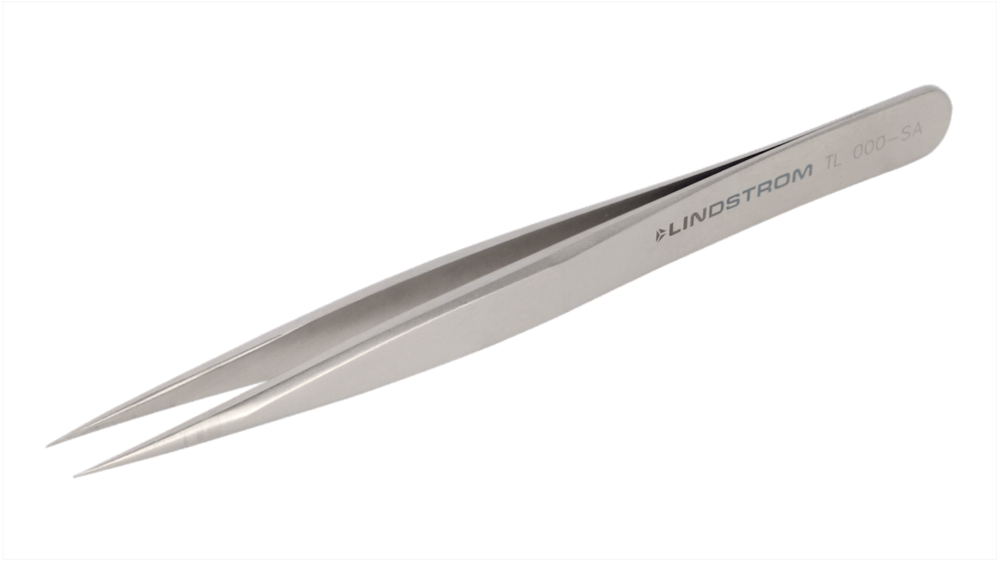 Brucelles de précision Lindstrom TL 000-SA pointe Droite en  en inox, L. 120 mm