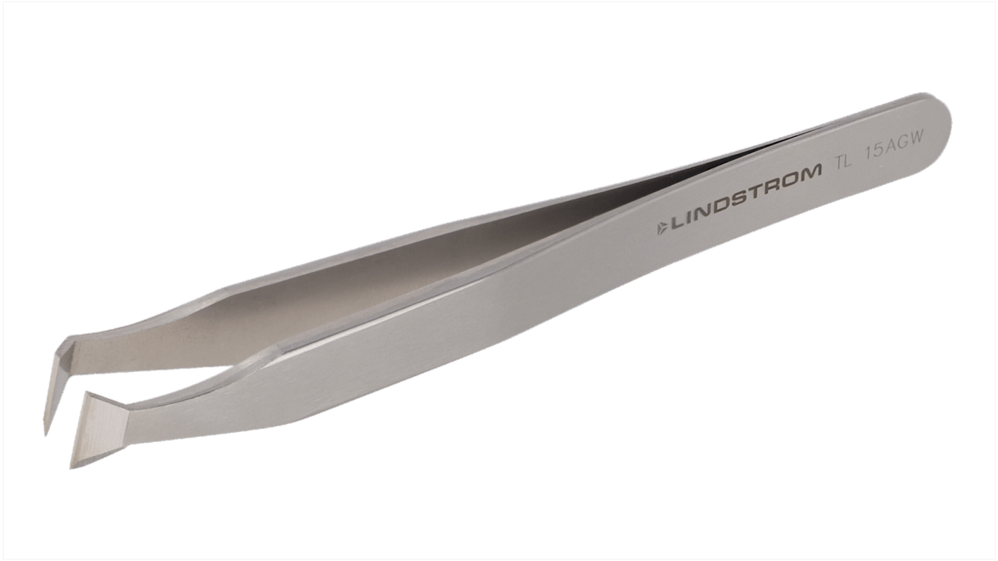 Brucelles de précision Lindstrom TL 15AGW pointe Coudée en  en inox, L. 115 mm