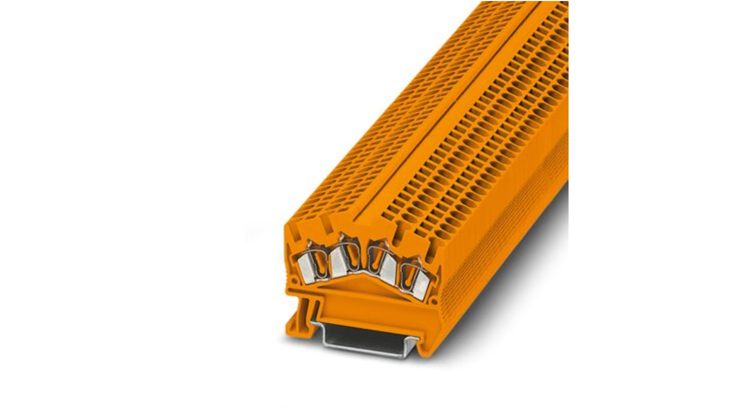 Phoenix Contact STS 2.5-QUATTRO OG Reihenklemme Orange, 2.5mm², 800 V, ZUGFEDER