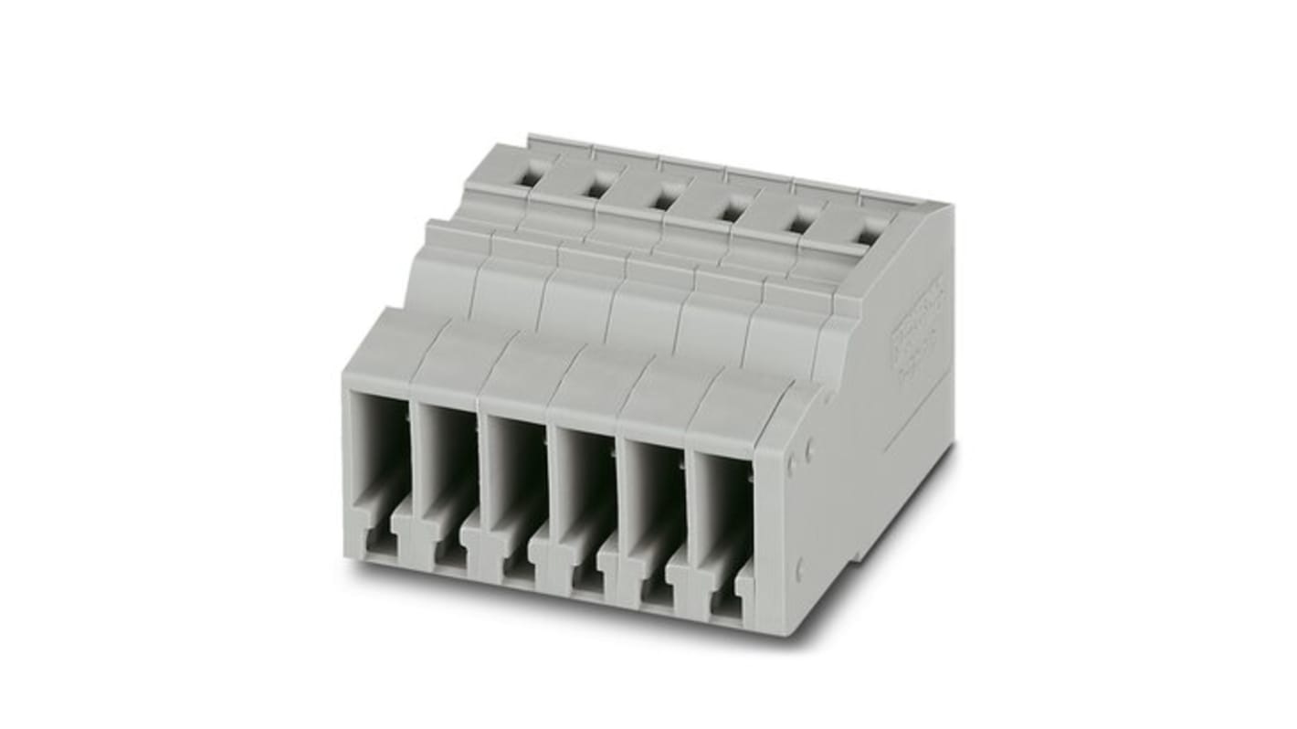 Phoenix Contact SC 2.5/ 6 Series Combi Receptacle for Use with DIN Rail Terminal Blocks, 24A