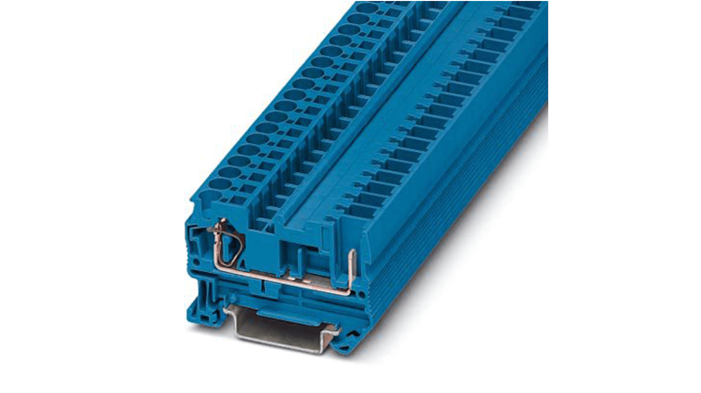 3042874 Phoenix Contact ST 4/ 1P BU Series Blue Feed Through Terminal