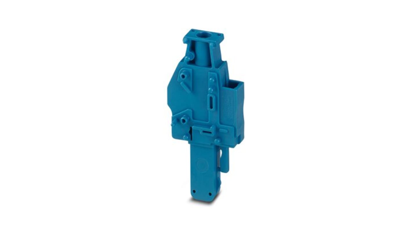 Conector macho de terminal Phoenix Contact serie UPBV 4/ 1-R BU, para usar con Carril DIN