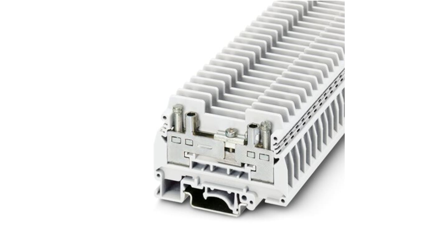 Phoenix Contact URTK/S-IB WH Series White Disconnect Terminal Block, 6mm², 1-Level, Screw Termination