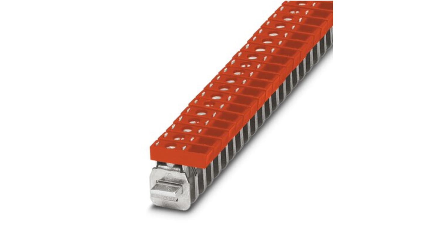 Phoenix Contact AKG 4 RD Series Red Terminal Block, 4mm², 1-Level, Screw Termination