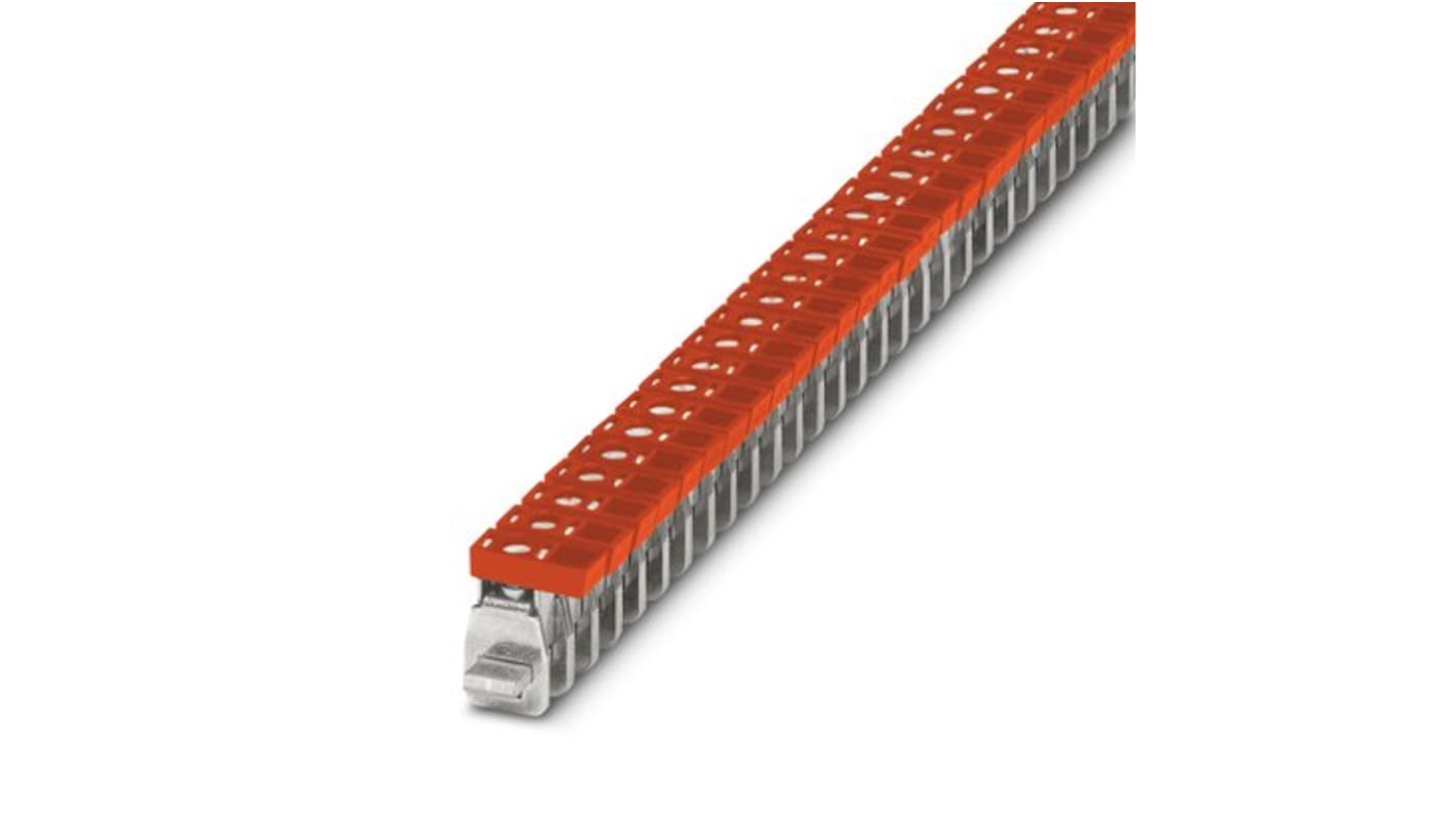 Phoenix Contact AKG 16 RD Series Red Terminal Block, 16mm², 1-Level, Screw Termination