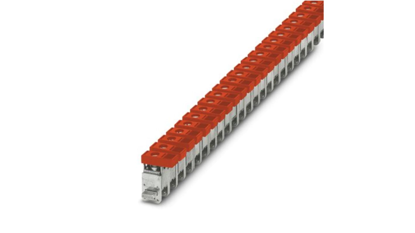 Phoenix Contact AKG 35 RD Series Red Terminal Block, 35mm², 1-Level, Screw Termination