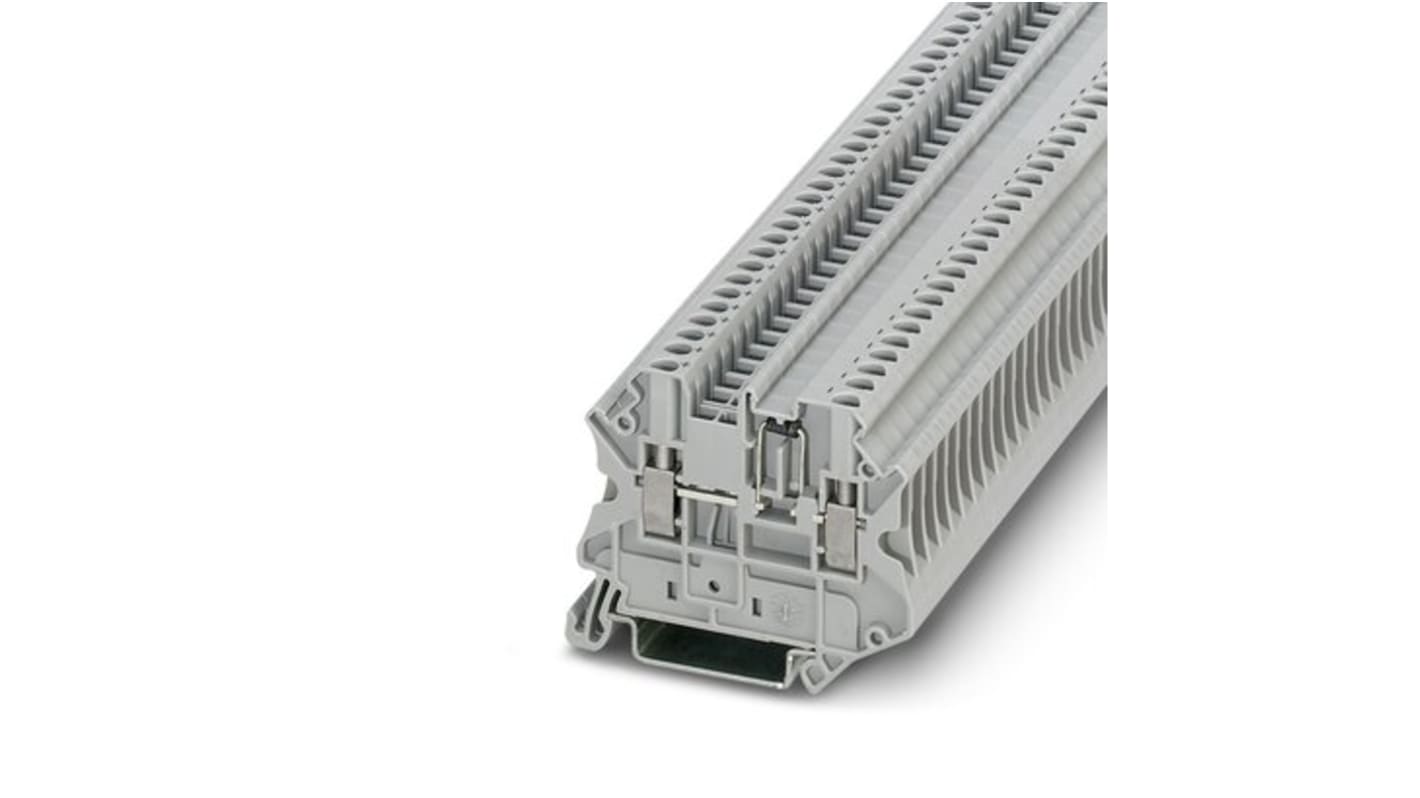 Phoenix Contact UT 2.5-MTD-DIO/L-R Series Grey Component Terminal Block, 2.5mm², 1-Level, Screw Termination