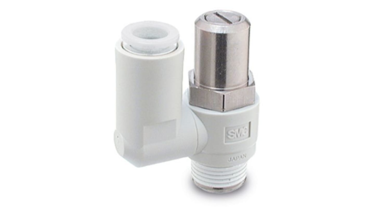 SMC AS1F-D Series Threaded Fitting, M5 Inlet Port x 4mm Tube Outlet Port, AS Series