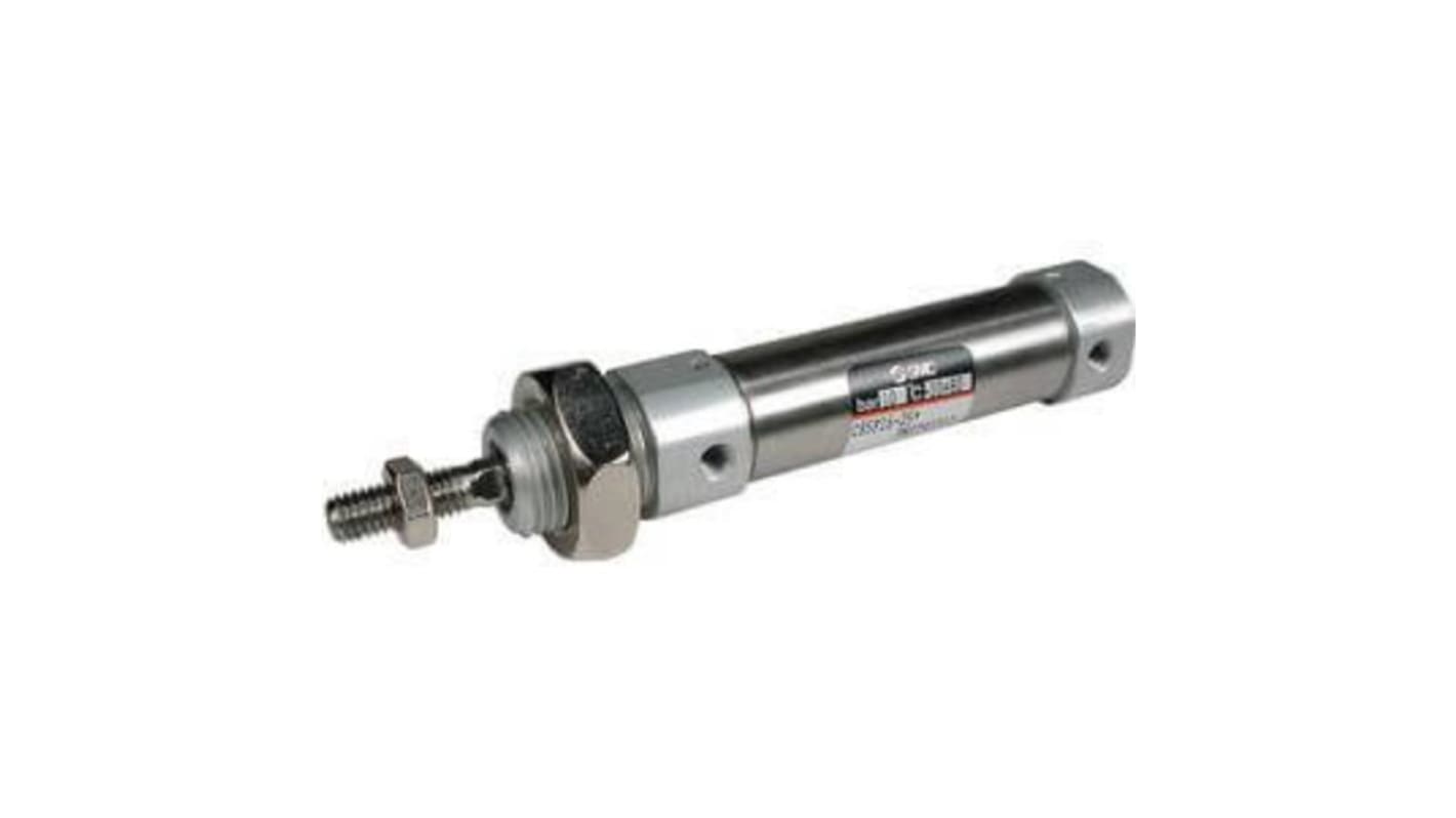 Vérin pneumatique SMC C85 Cylinder Series C85 Double Action , alésage de 12mm, course de 10mm