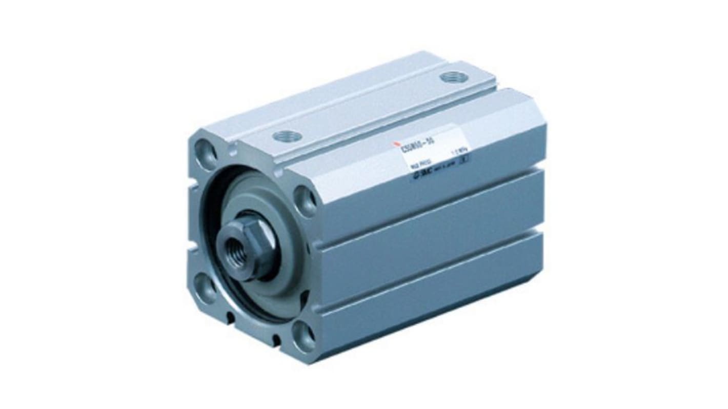 SMC Pneumatic Compact Cylinder - Cylinder Series C55, 20mm Bore, 35mm Stroke, C55-X1439 Series, Double Acting