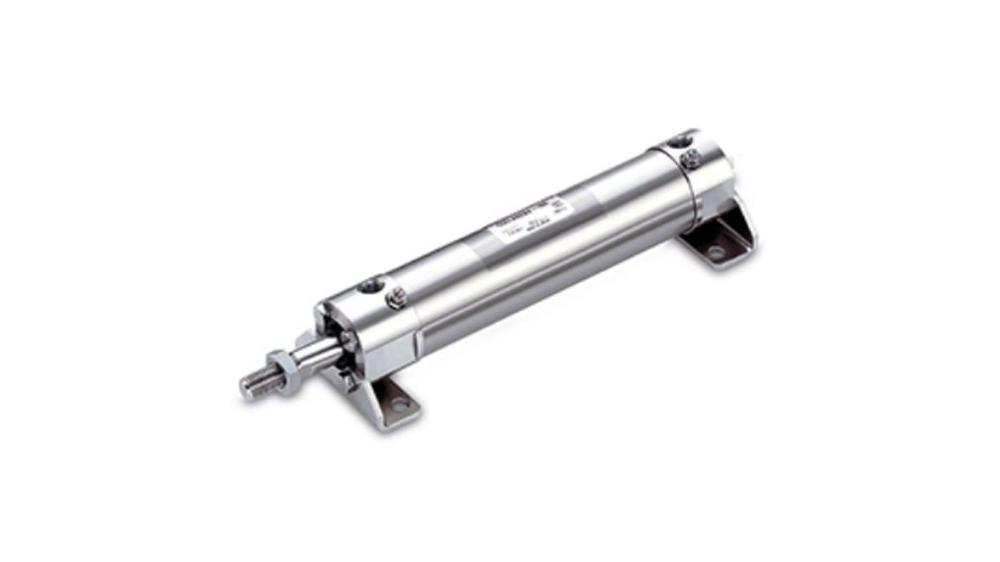 SMC Double Acting Cylinder - CDG5BA25SV-12, 25mm Bore, 125mm Stroke, CG5-S Series, Double Acting