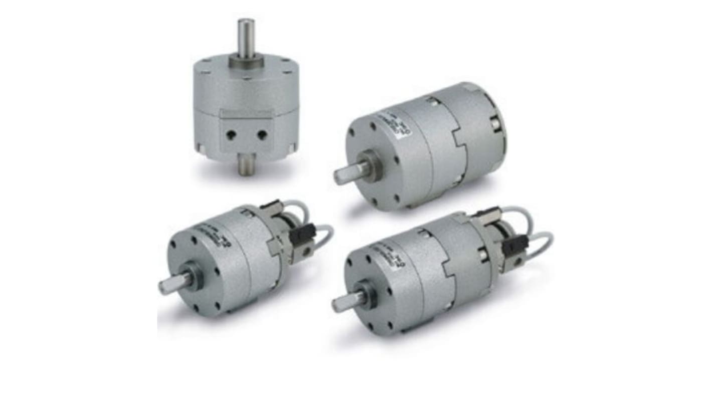 SMC CRB2 Series 10 bar Double Action Pneumatic Rotary Actuator, 180° Rotary Angle, 40mm Bore