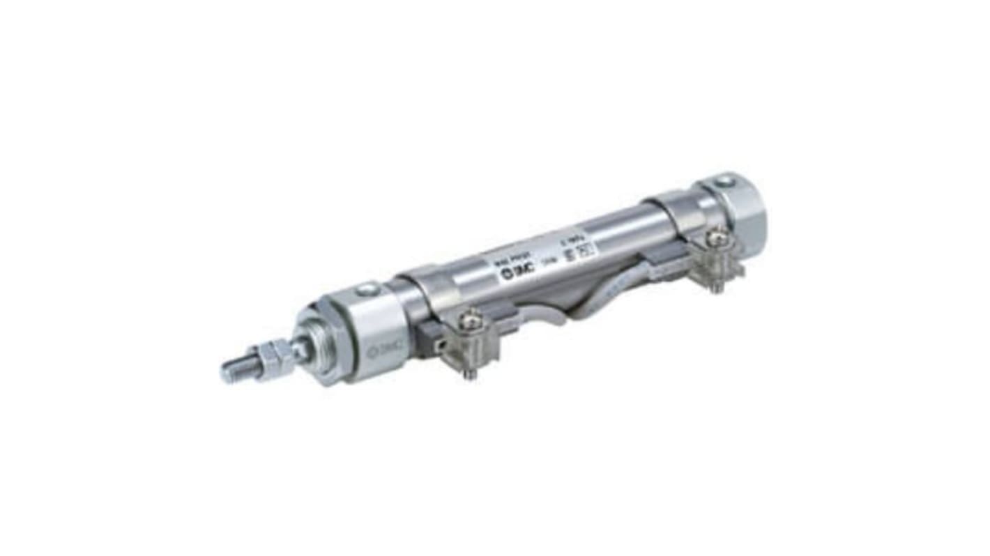 SMC CJ2 Cylinder Series CJ2 Pneumatikzylinder Einfach wirkend mit Rückstellfeder, Bohrung Ø 16mm / Hub 30mm