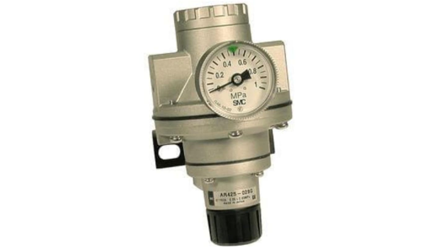 SMC G 3/4 Pneumatic Regulator - 0.05MPa to 1MPa, G 1 Female in, 1Mpa max. input, Series AR425-935