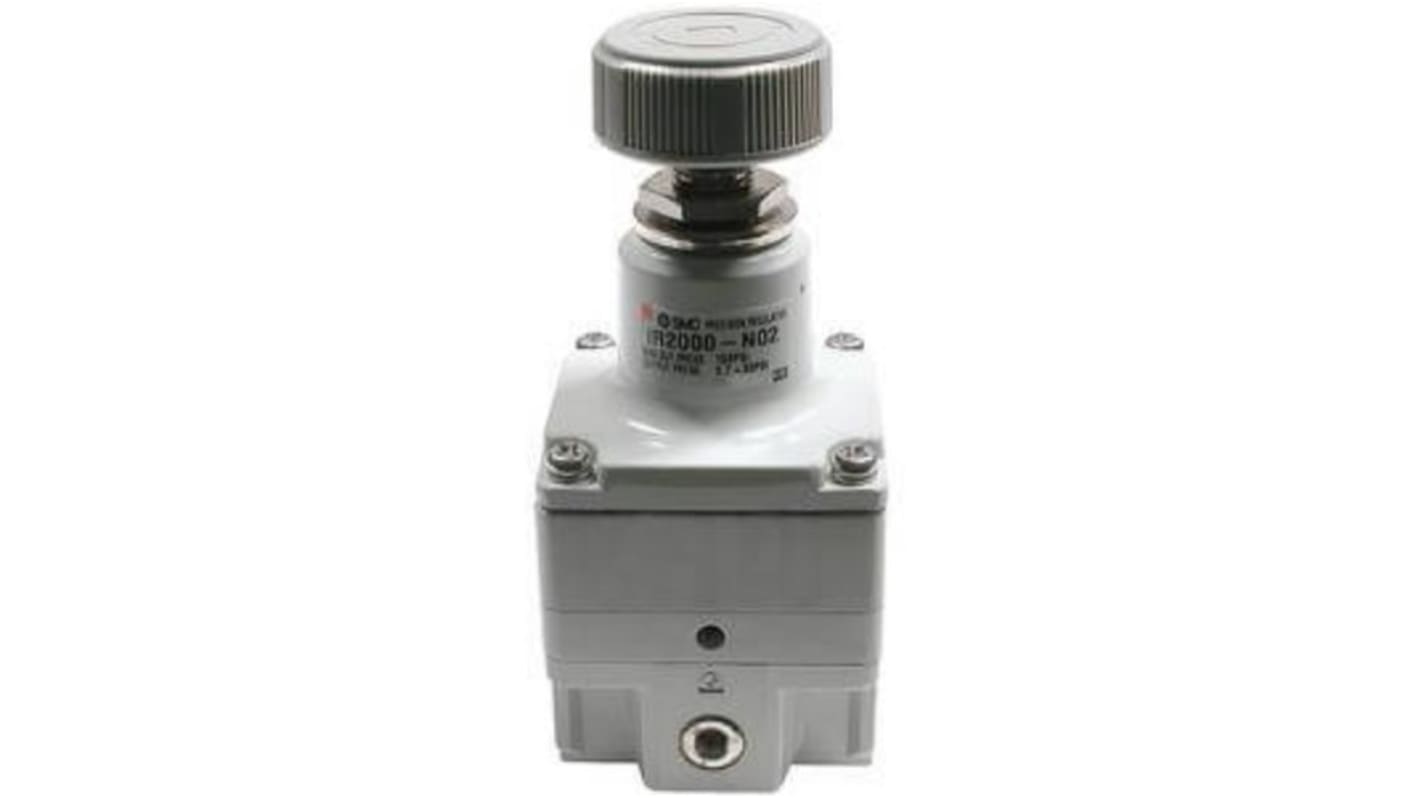 SMC Rc 1/4 Pneumatic Regulator - 1MPa to 0.05MPa, G 1/4 Female in, 1Mpa max. input, IR2000-02