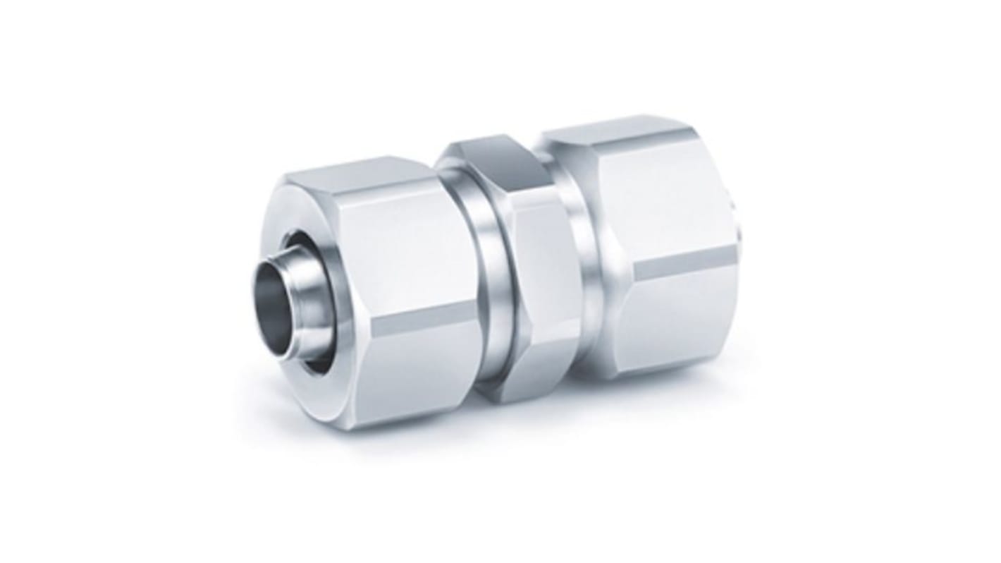 SMC KFG2 Series Straight Fitting, Push In 12 mm to Push In 12 mm, Tube-to-Tube Connection Style, SERIE KFG2