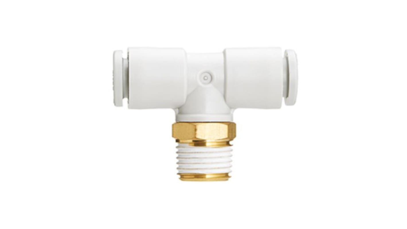 SMC KQ2 Series Threaded-to-Tube, R 1/8 to 6 mm, Threaded-to-Tube Connection Style, Series KQ2