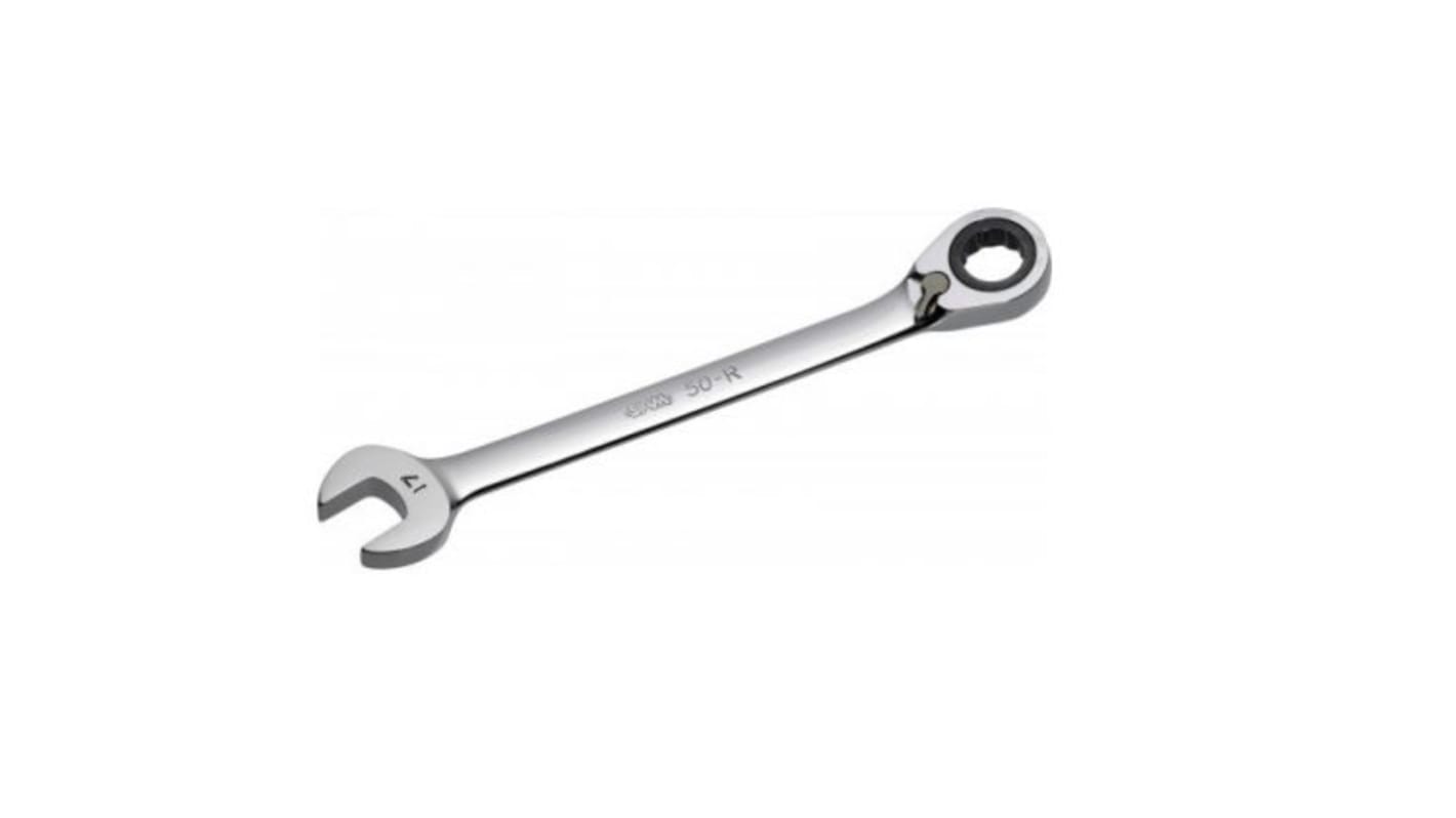 SAM 50 Series Combination Ratchet Spanner, 14mm, Metric, 190.6 mm Overall